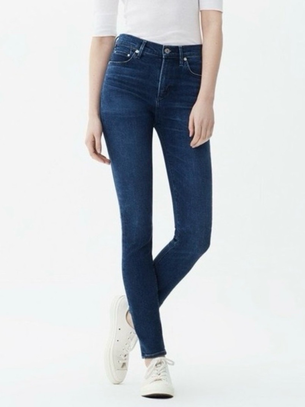 Citizens Of Humanity Rocket High Rise Skinny Jeans in Dark Blue Size 30
